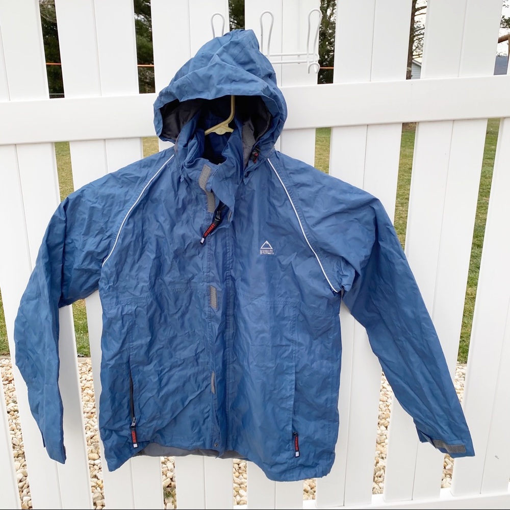 💋3/$20💋McKinley Hooded Full Zip Blue Windbreaker Jacket